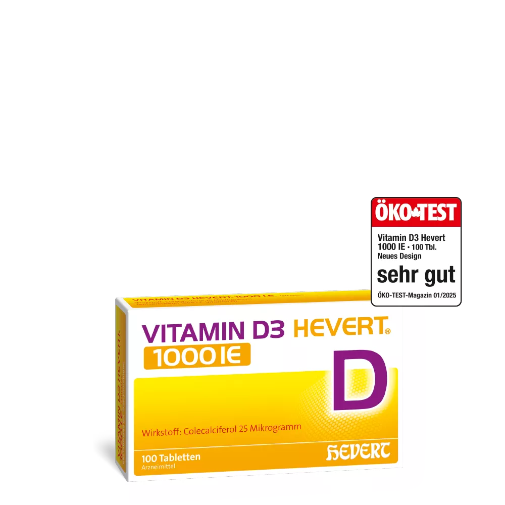 Aus „Vitamin D3 Hevert“ wird „Vitamin D3 Hevert 1000 IE“