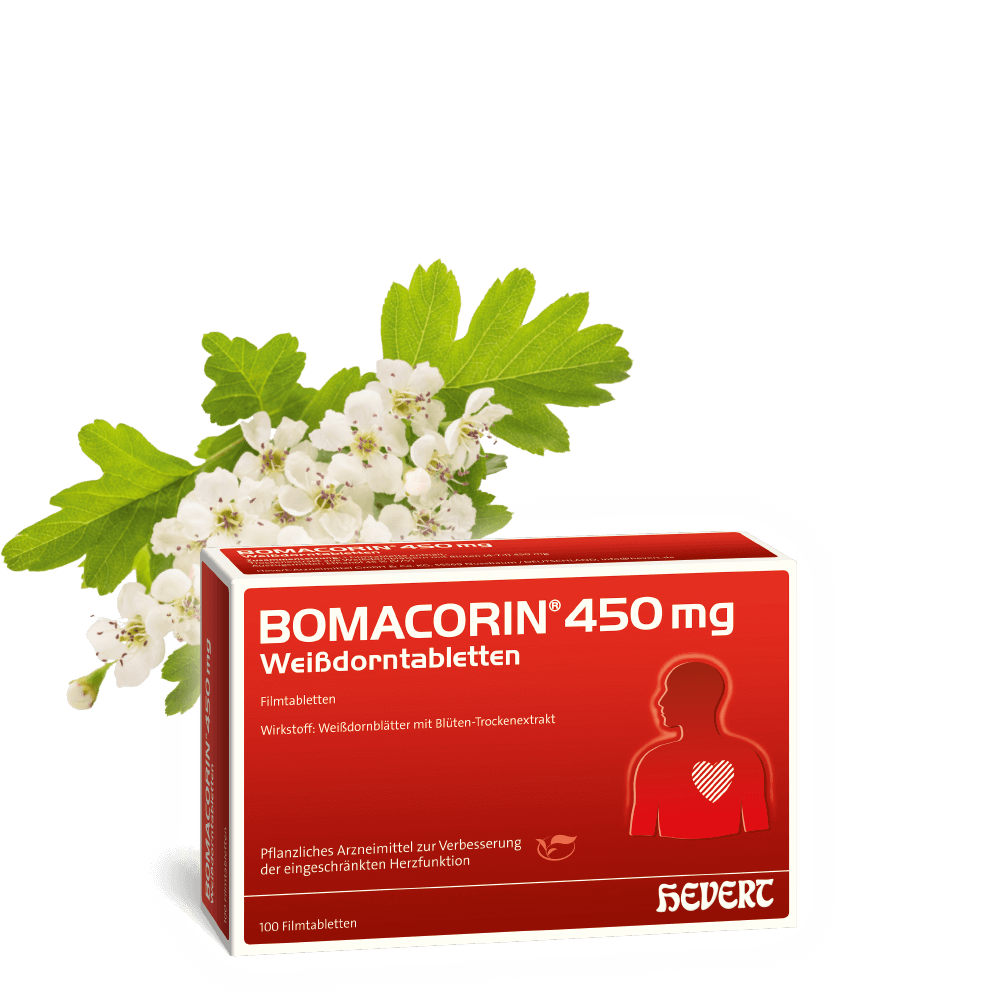 Bomacorin 450 mg Weißdorntabletten