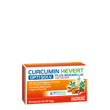 Curcumin Hevert OptiSolv plus Boswellia und Ingwer