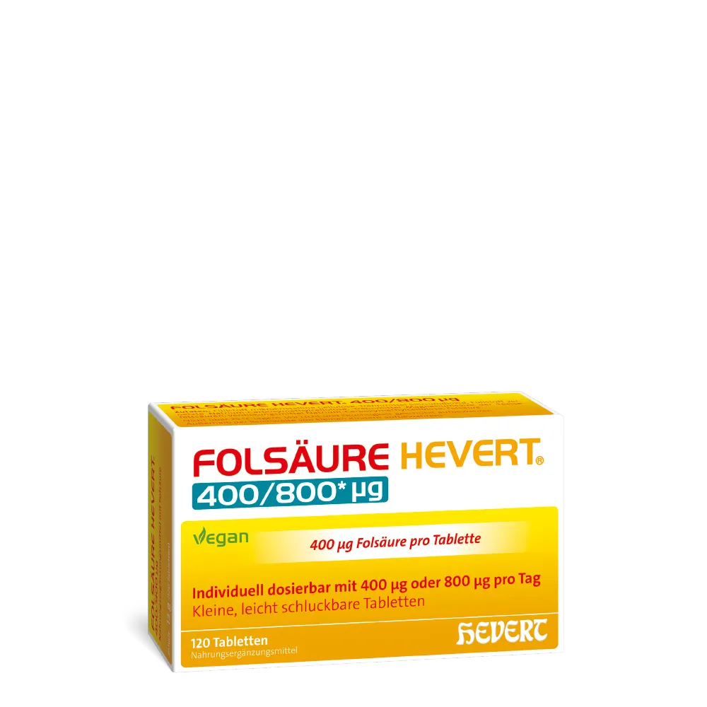 Folsäure Hevert 400/800 µg