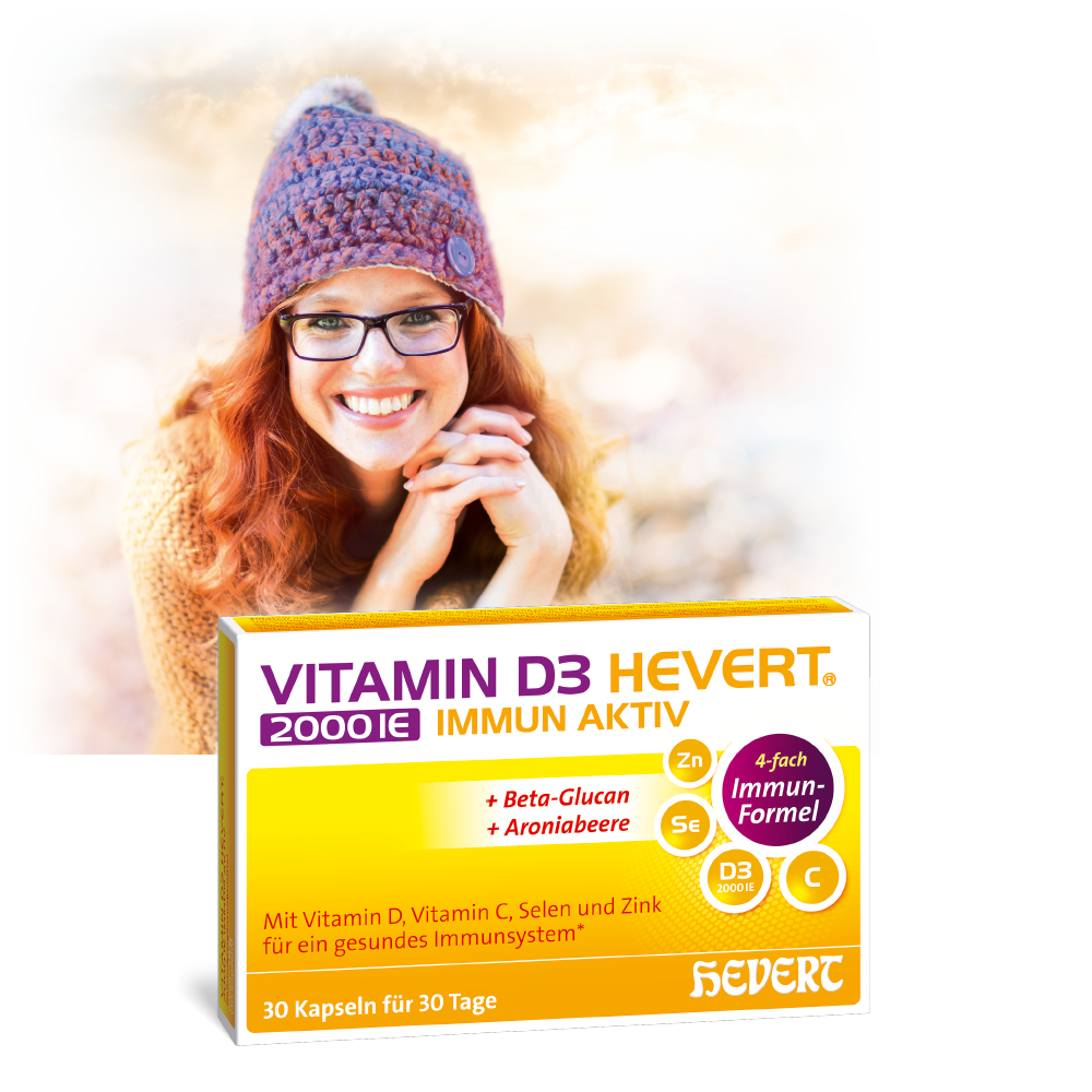 Vitamin D3 Hevert 2000 IE Immun Aktiv