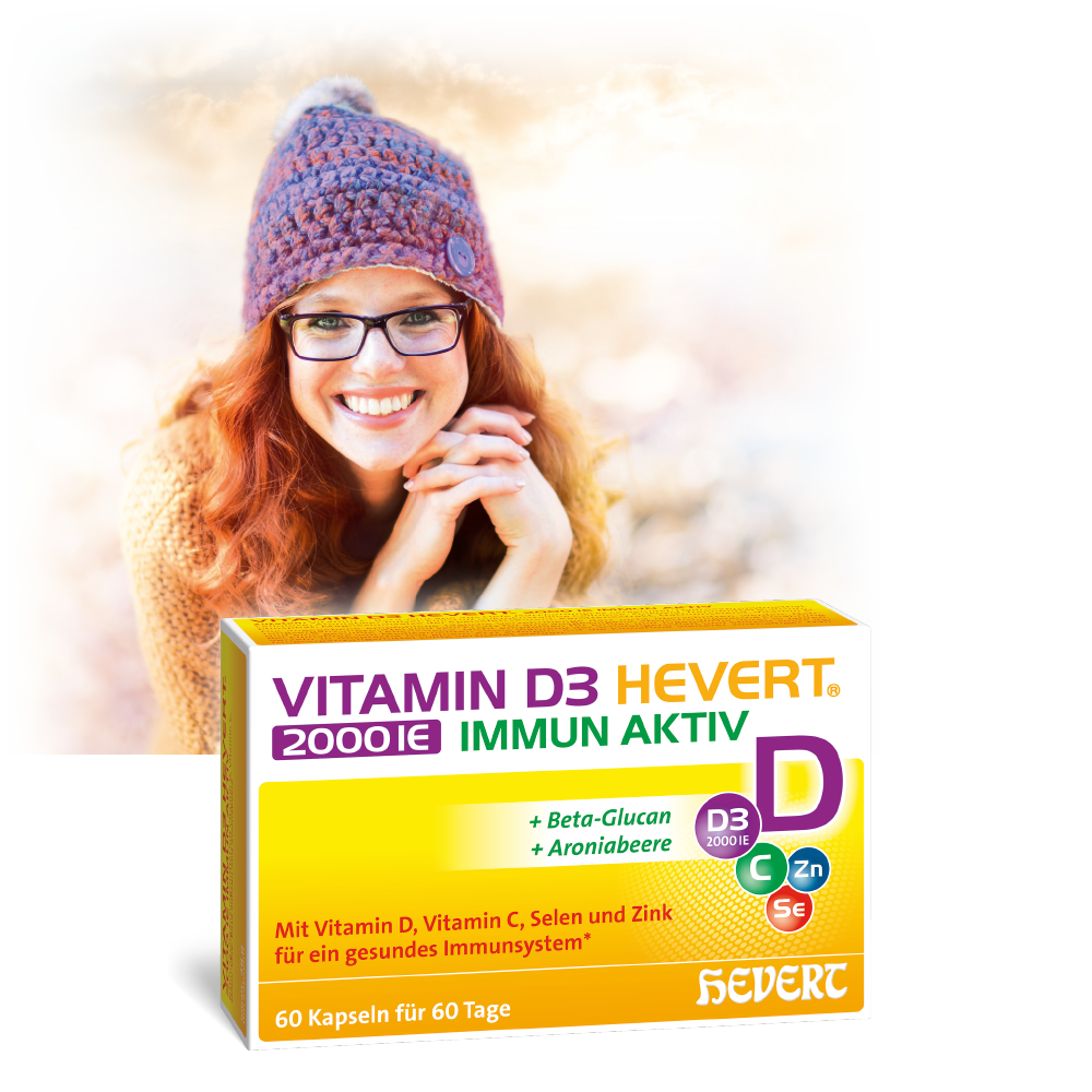 Vitamin D3 Hevert 2000 IE Immun Aktiv